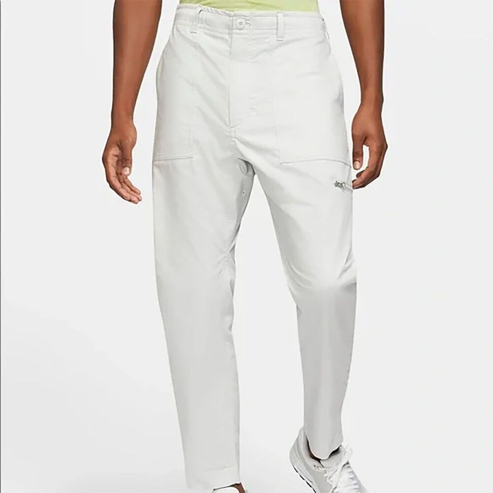 Nike Men's Golf Pants Dri-Fit XL Light Gray Regular Fit Performance Casual EUC